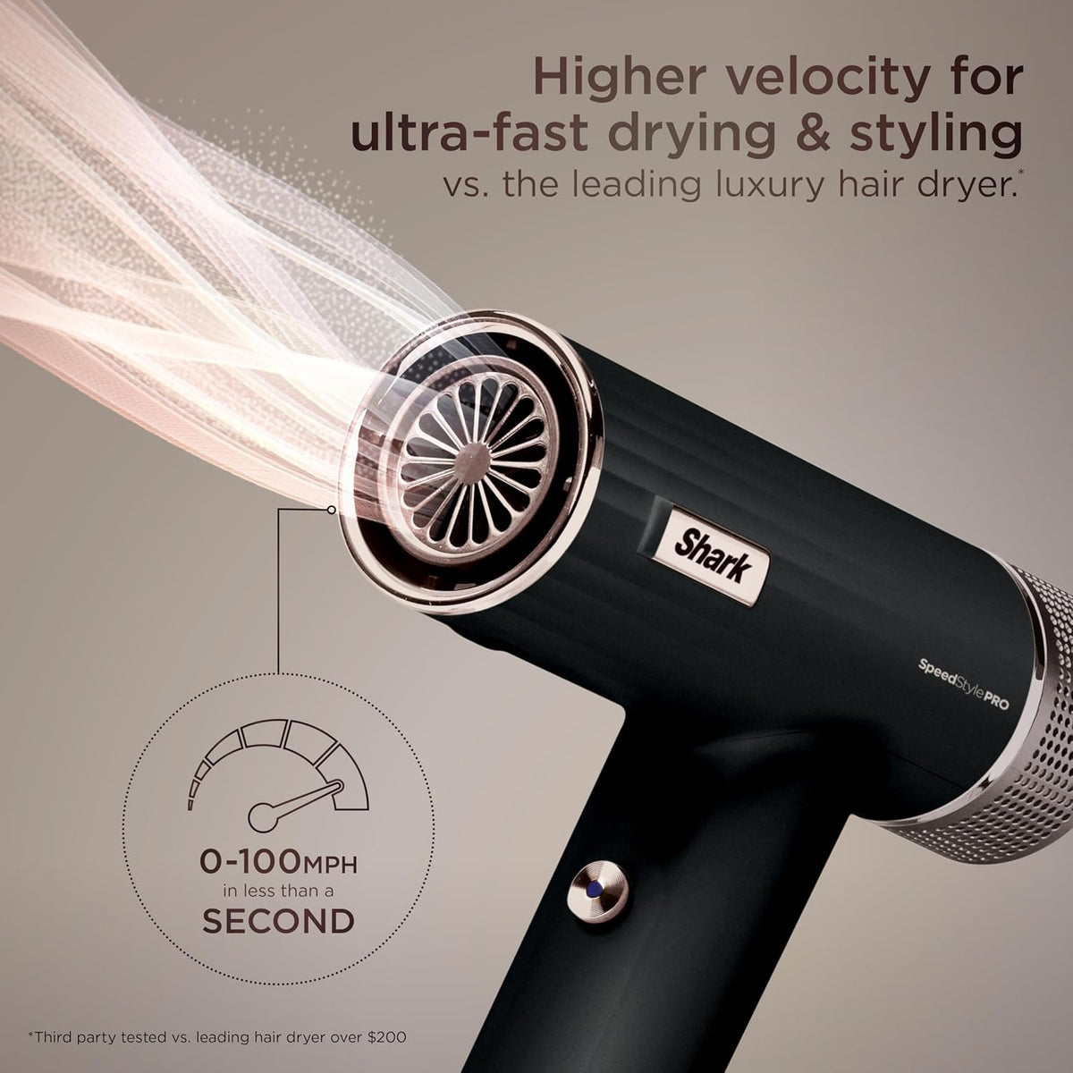 Shark SpeedStyle Pro Ionic Hair Dryer, Scalp Shield, Fine-Medium, HD731