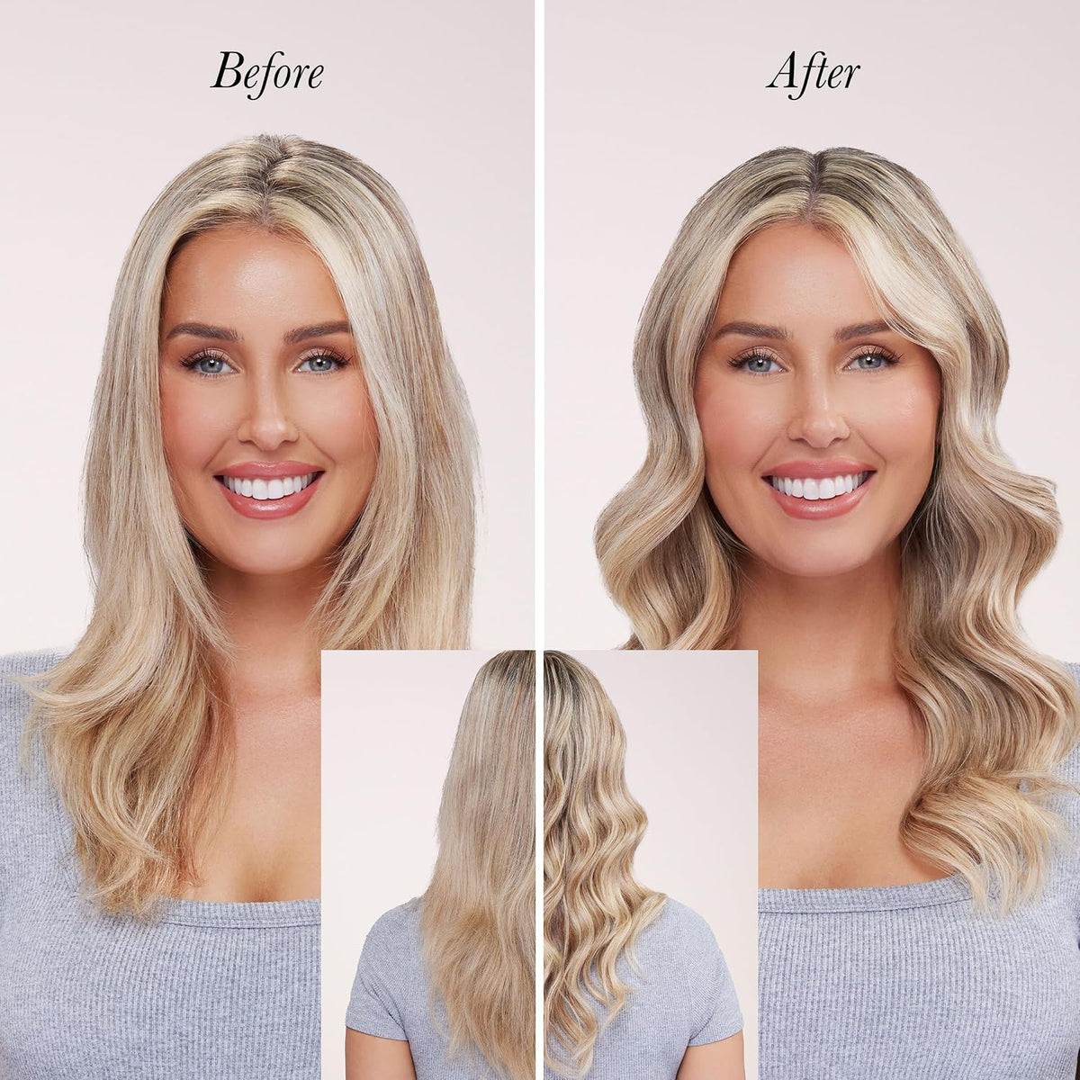 L'ANGE HAIR Le Pirouette 25MM Titanium Rotating Curling Iron, Blush