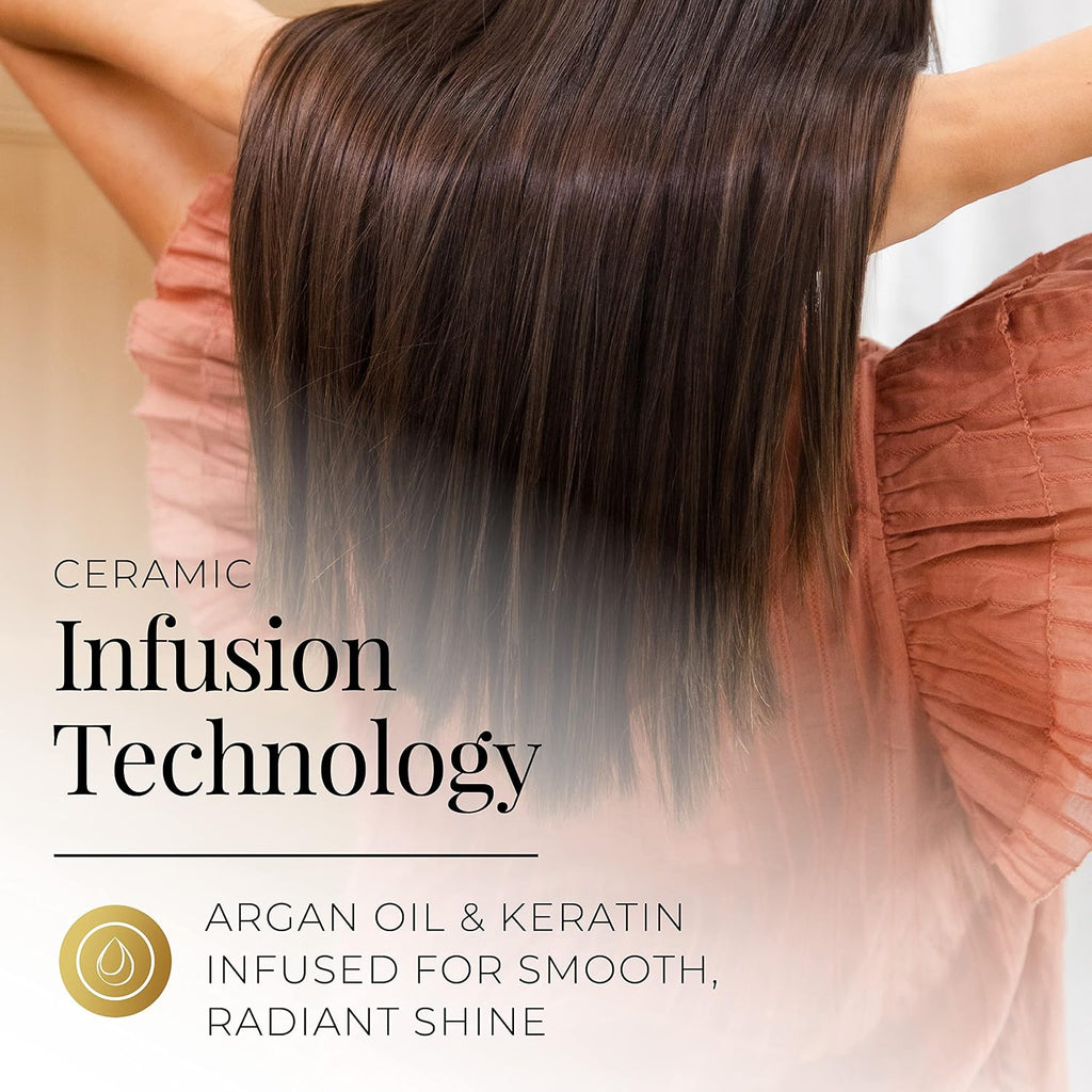 Remington Shine Therapy Hair Straightener Brush, 1 Count, Ceramic Infusion